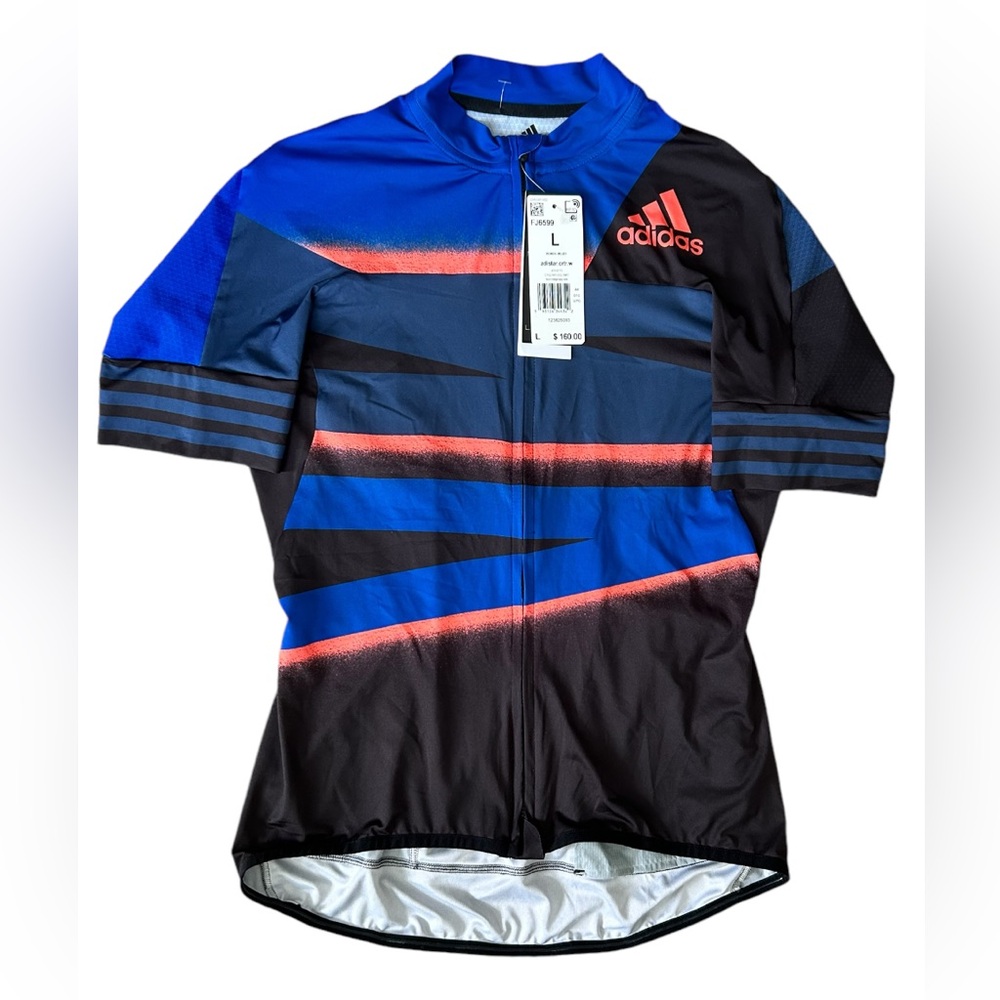 Adidas Adistar Cycling Jersey TechIndigo/App Solar Red Women’s Large FJ6572 $160